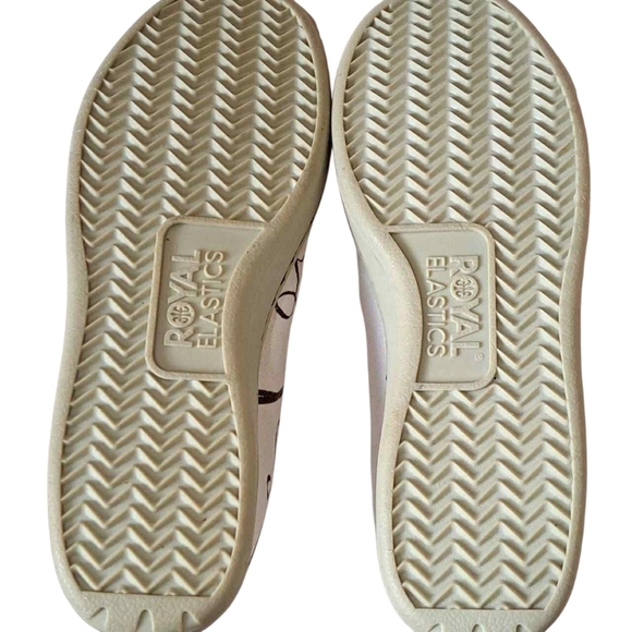 L.A.M.B Gwen Stefani Royal Elastic Distressed White Sneakers US Size 6 EUC - Picture 5 of 7